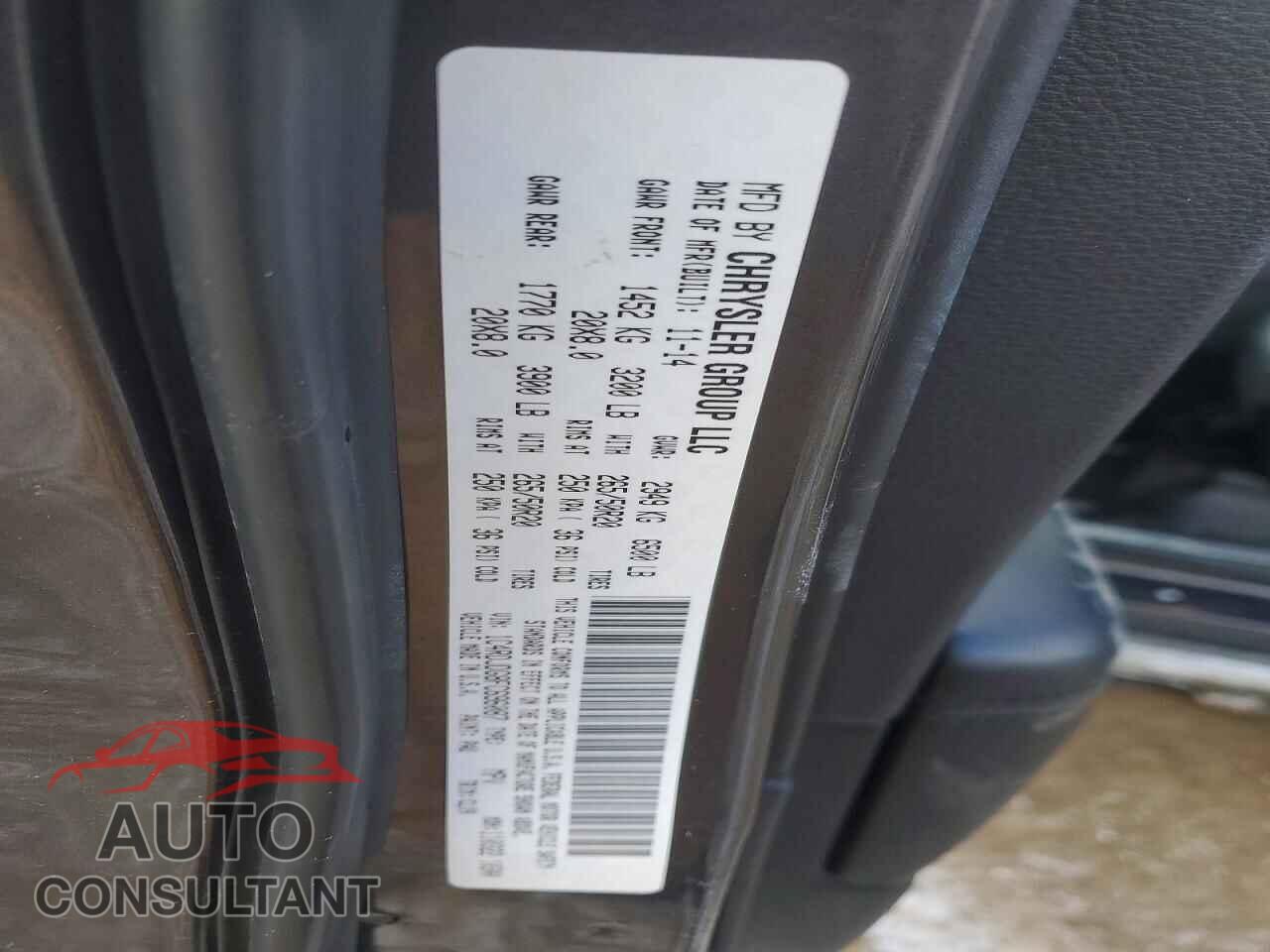 DODGE DURANGO 2015 - 1C4RDJDG8FC696087