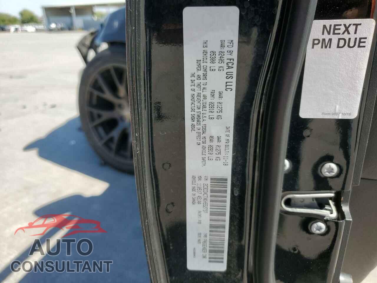DODGE CHARGER 2019 - 2C3CDXCTXKH552737
