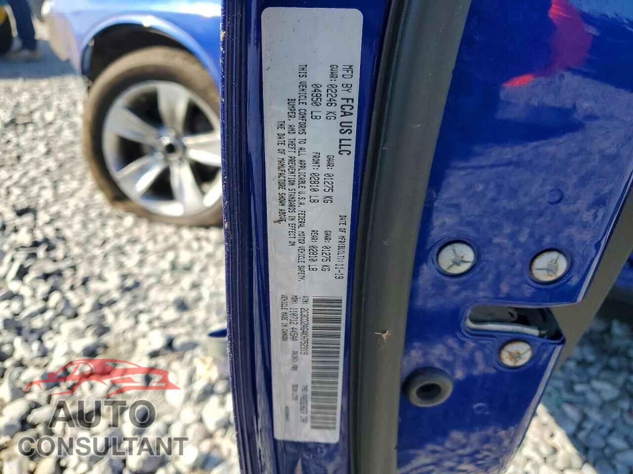 DODGE CHALLENGER 2019 - 2C3CDZAG4KH752319