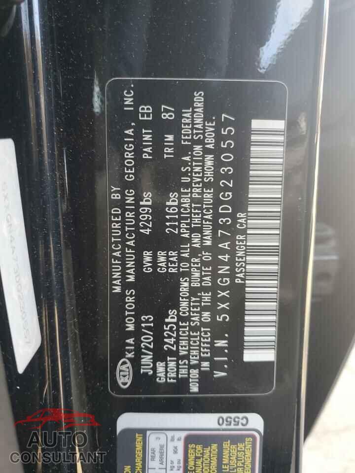 KIA OPTIMA 2013 - 5XXGN4A73DG230557