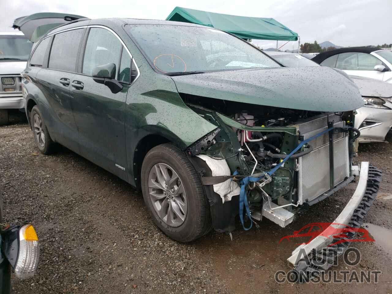 TOYOTA SIENNA 2021 - 5TDBRKEC3MS008626