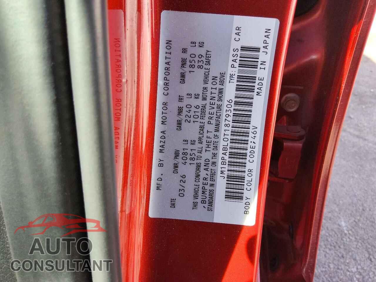 MAZDA MAZDA3 2026 - JM1BPABL0T1879306