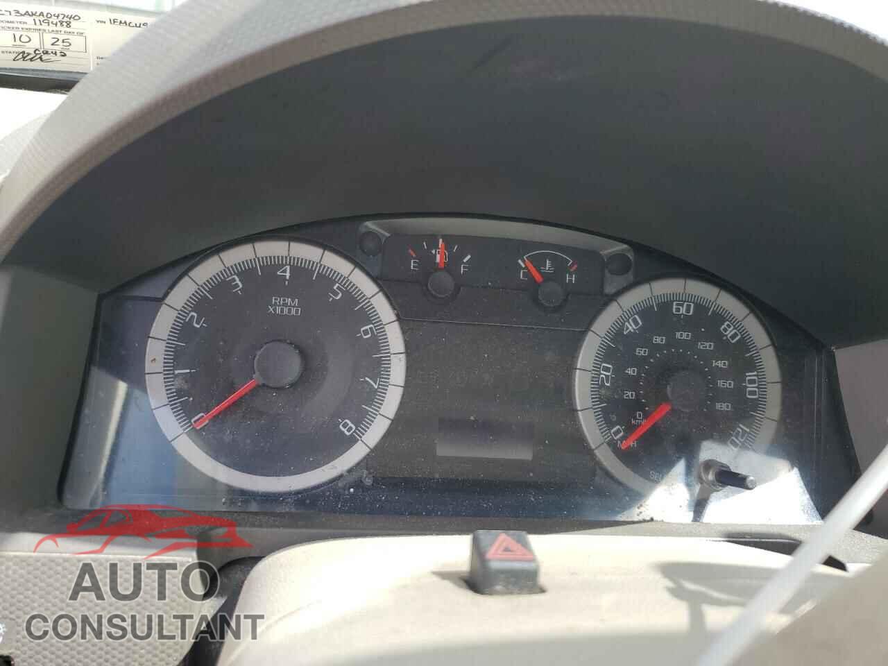 FORD ESCAPE 2010 - 1FMCU9C73AKA04740