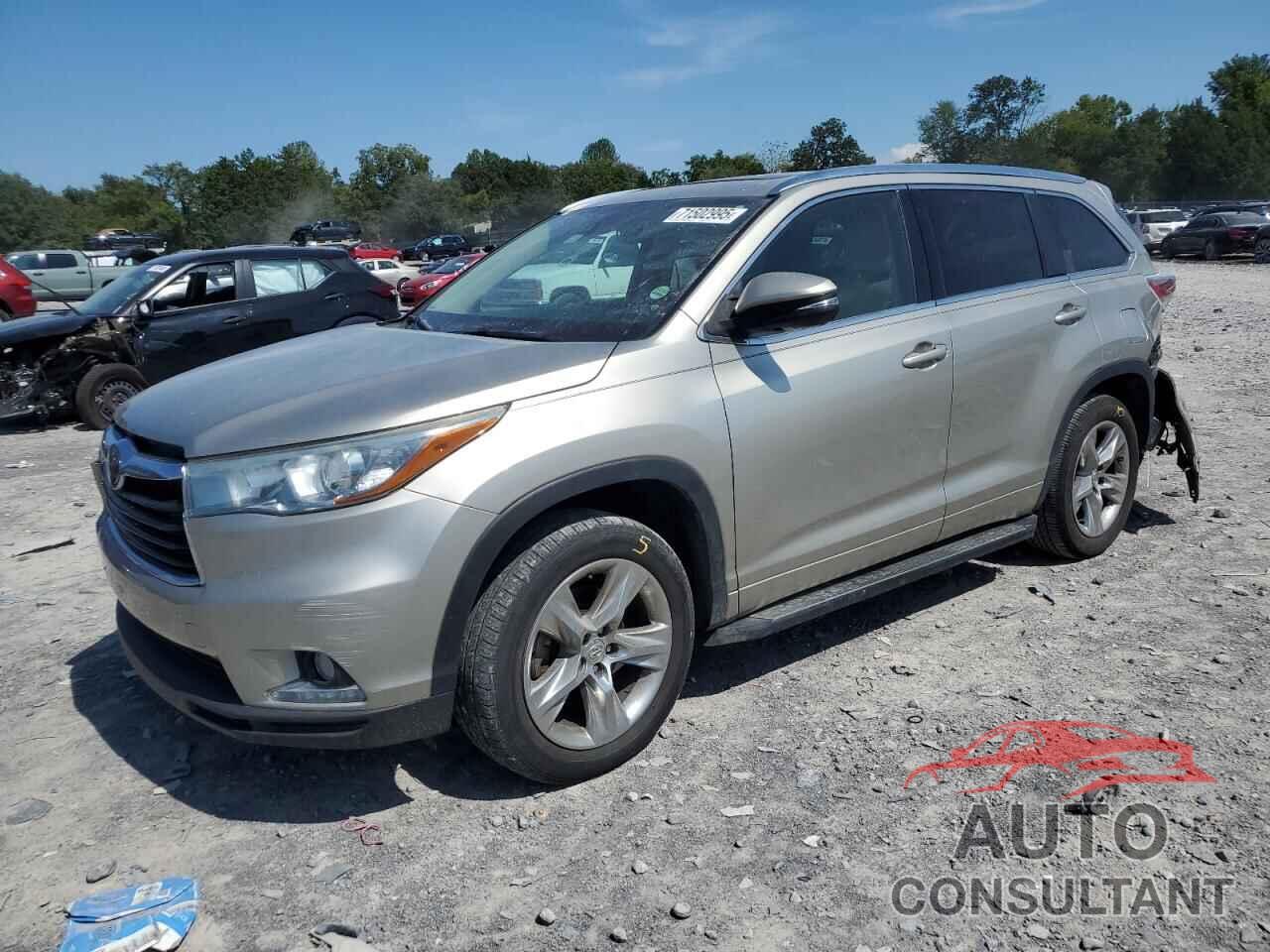 TOYOTA HIGHLANDER 2015 - 5TDYKRFH9FS063070