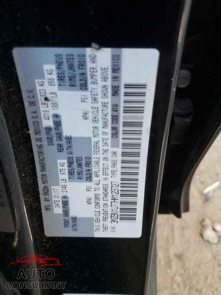 MAZDA 3 2017 - 3MZBN1U77HM123727