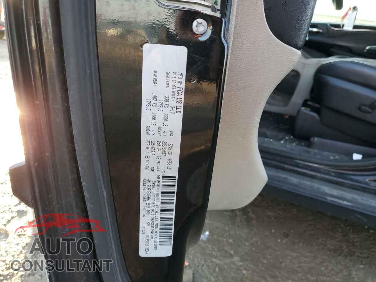 DODGE CARAVAN 2017 - 2C4RDGCG5HR716827