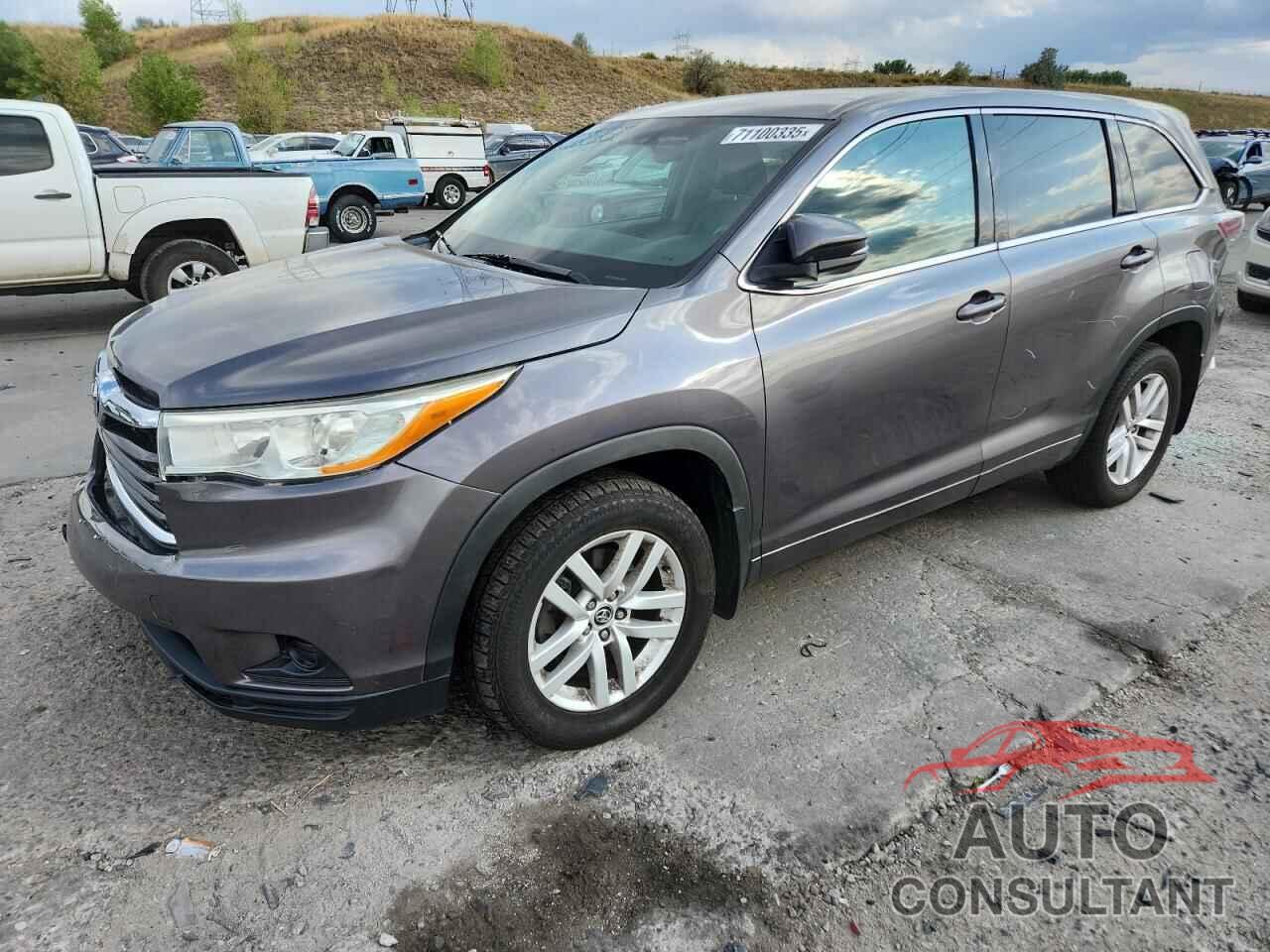 TOYOTA HIGHLANDER 2016 - 5TDBKRFH4GS273390