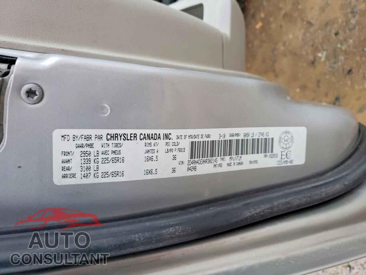 DODGE CARAVAN 2010 - 2D4RN4DE0AR302145