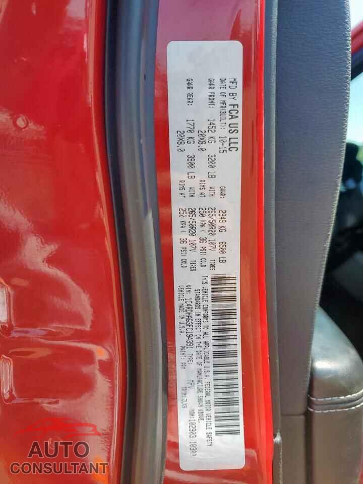 DODGE DURANGO 2015 - 1C4RDHAG3FC194391