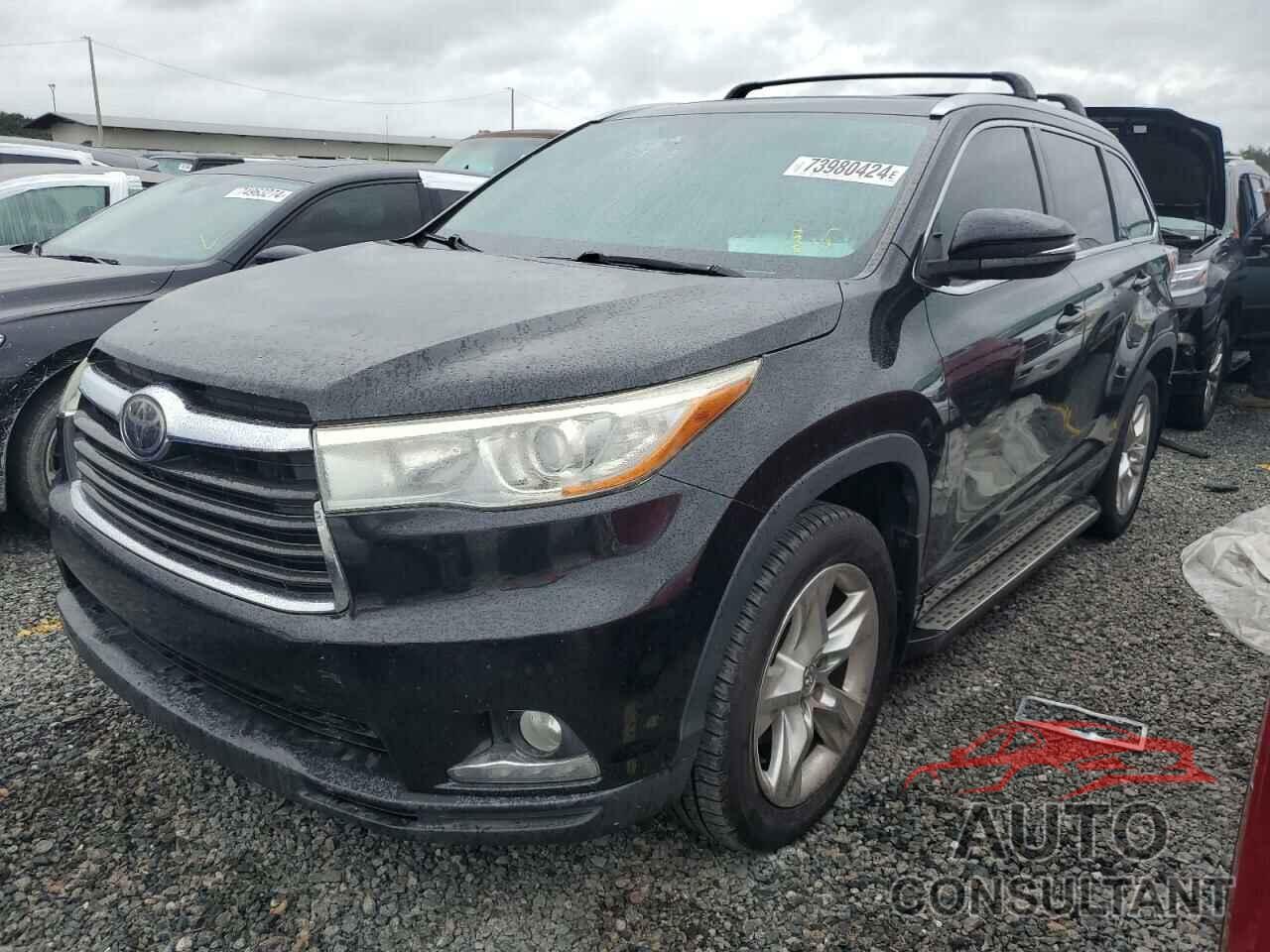 TOYOTA HIGHLANDER 2015 - 5TDDKRFH5FS087719