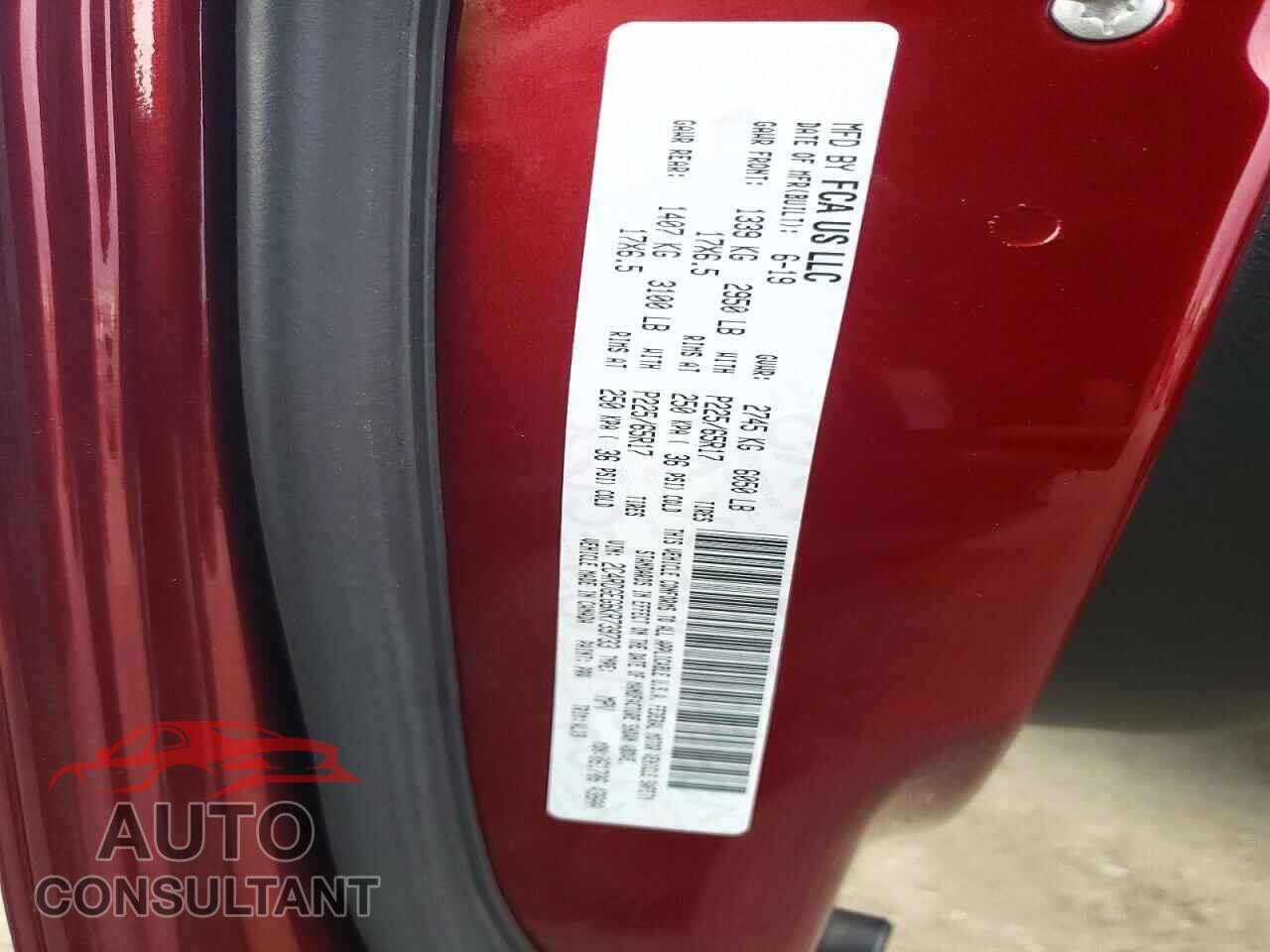 DODGE CARAVAN 2019 - 2C4RDGEG6KR739733