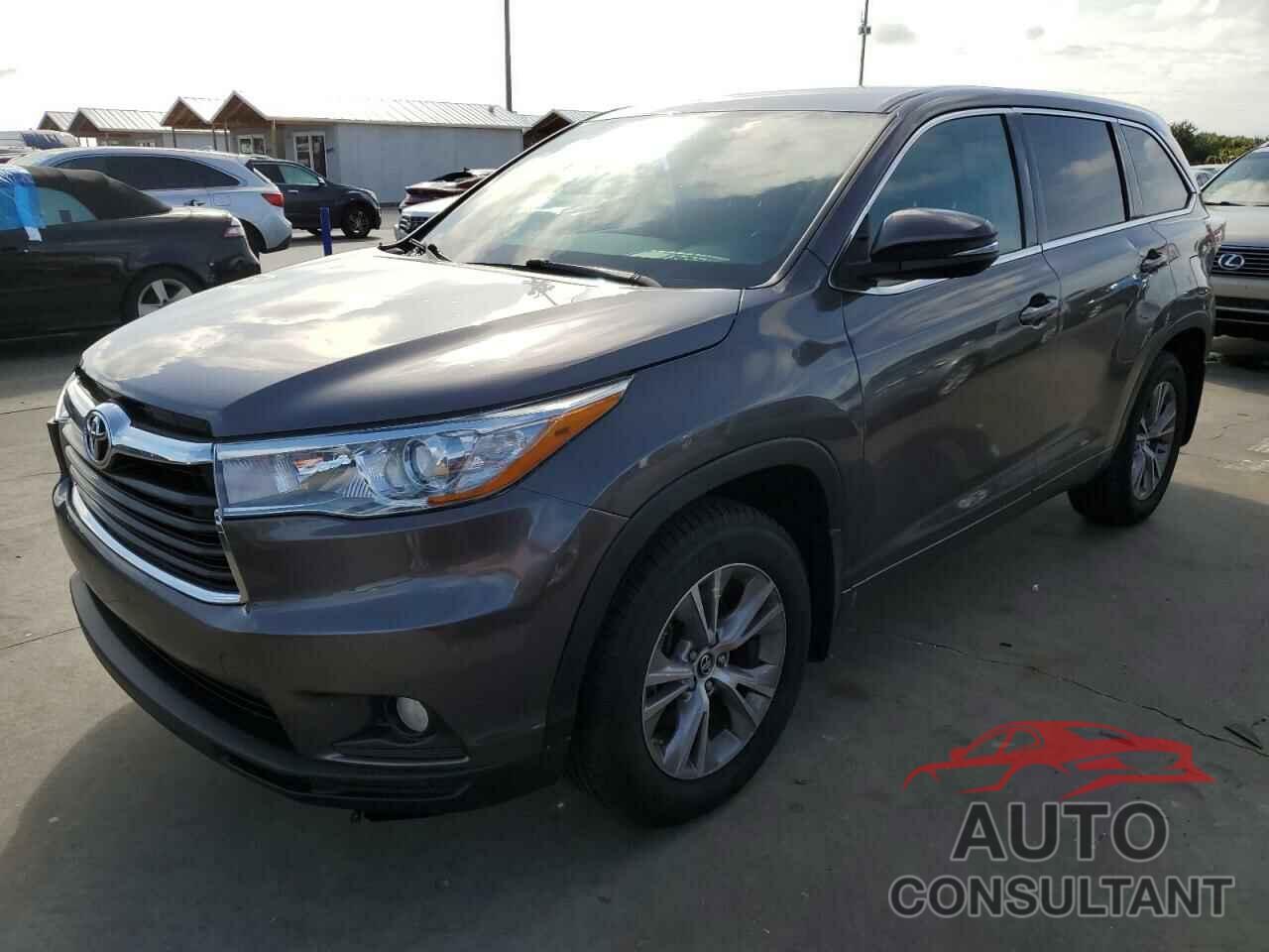 TOYOTA HIGHLANDER 2016 - 5TDBKRFH7GS315521