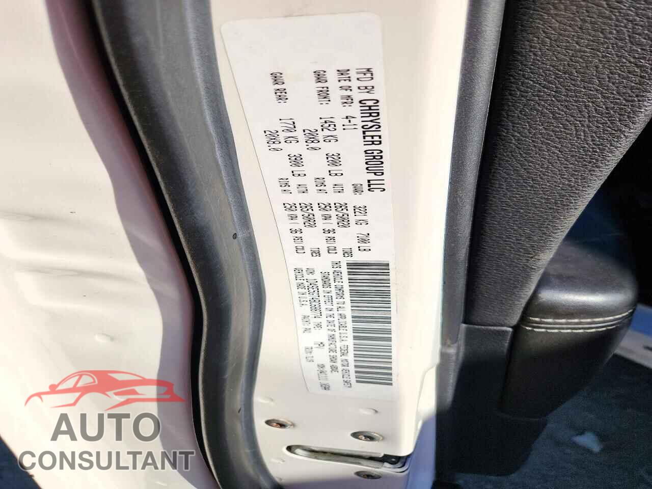 DODGE DURANGO 2011 - 1D4SE5GT4BC688774