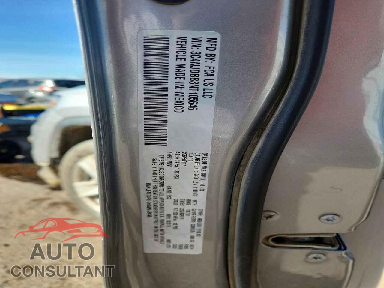 JEEP COMPASS 2022 - 3C4NJDBB8NT105646