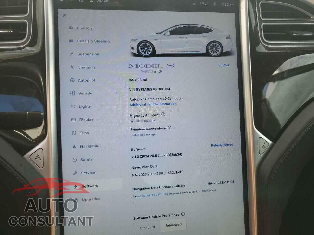 TESLA MODEL S 2016 - 5YJSA1E27GF160734