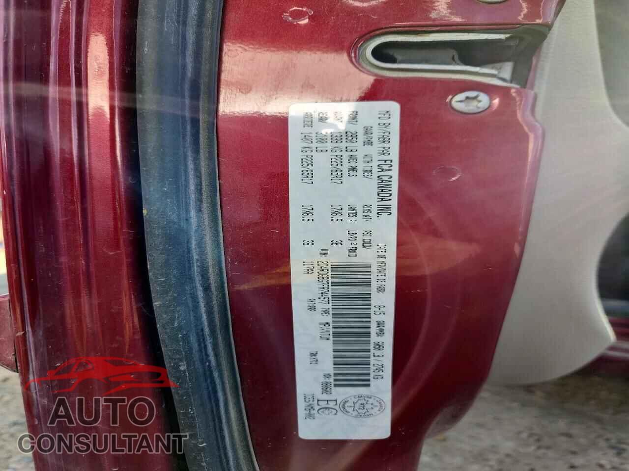 DODGE CARAVAN 2015 - 2C4RDGBG7FR744577