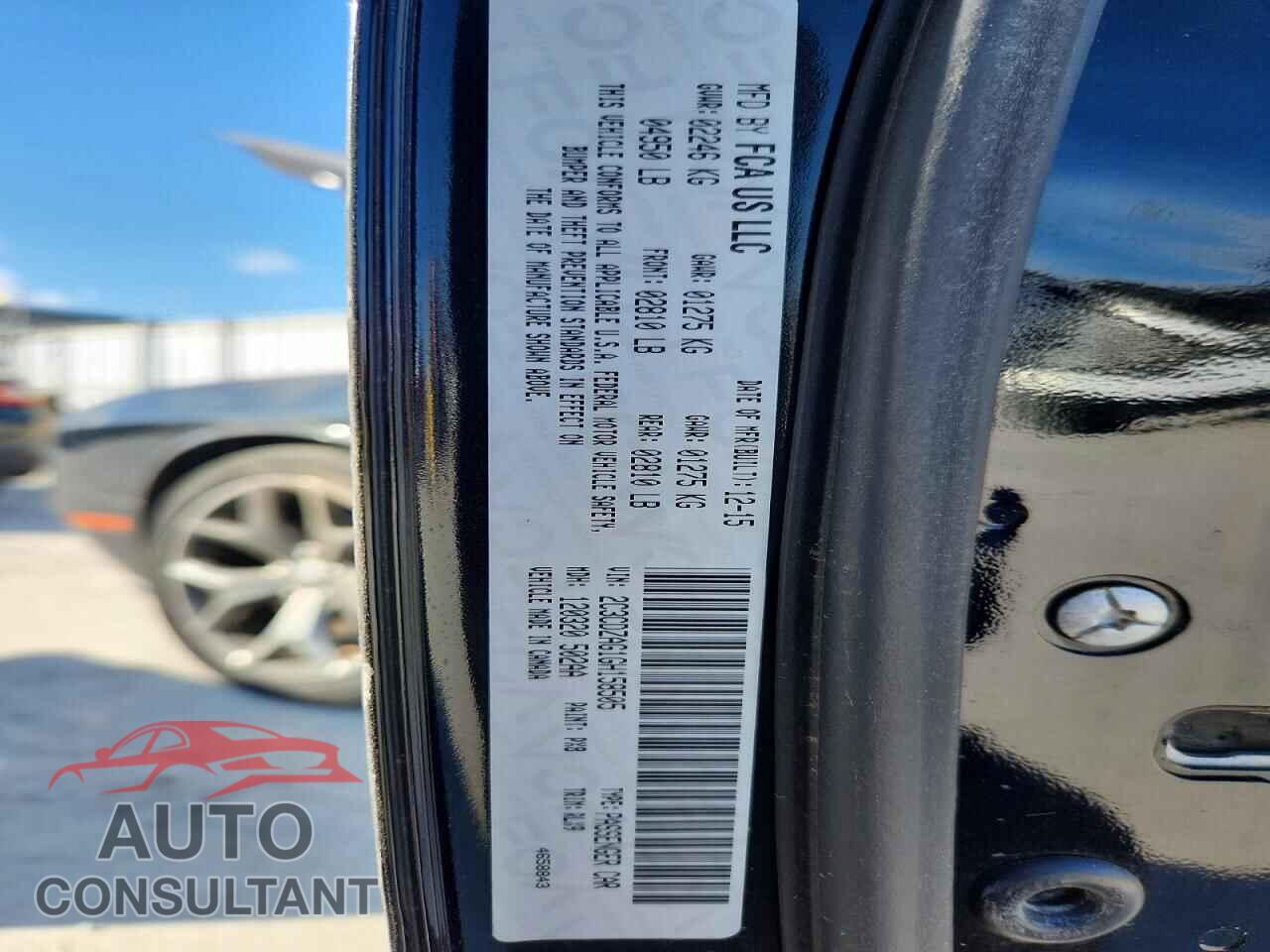 DODGE CHALLENGER 2016 - 2C3CDZAG1GH158505