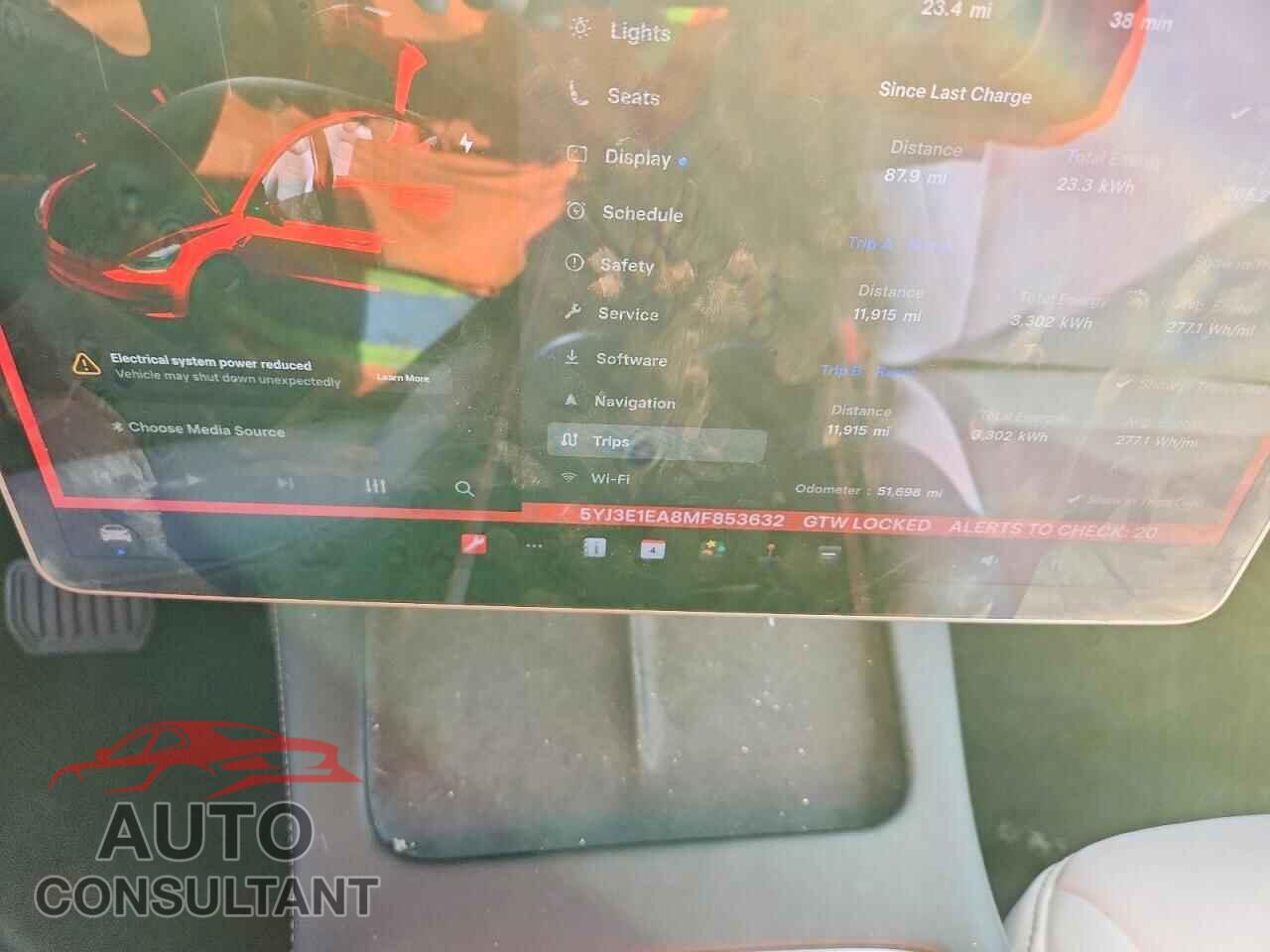 TESLA MODEL 3 2021 - 5YJ3E1EA8MF853632