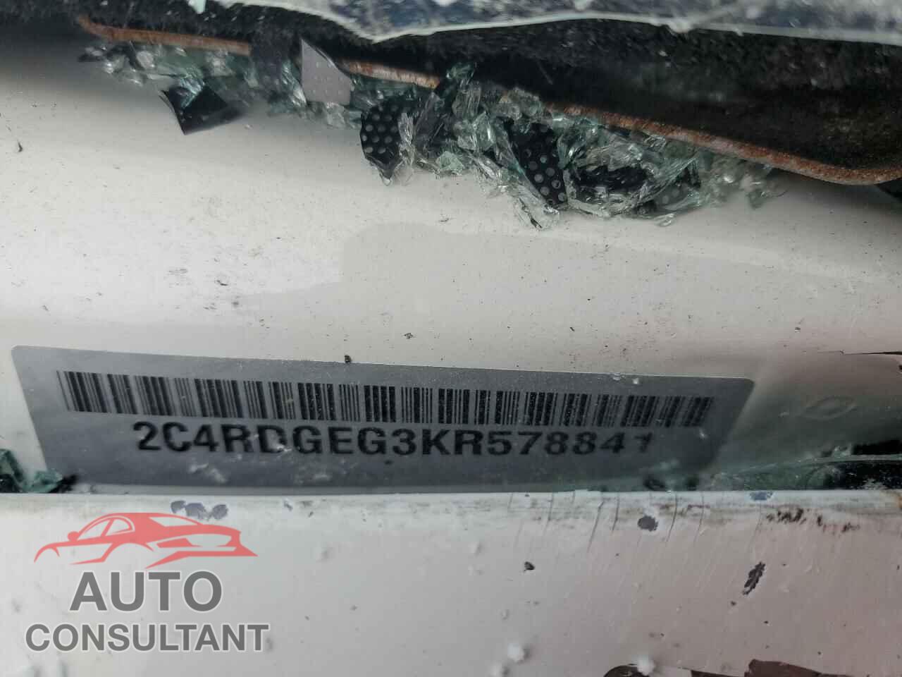 DODGE CARAVAN 2019 - 2C4RDGEG3KR578841