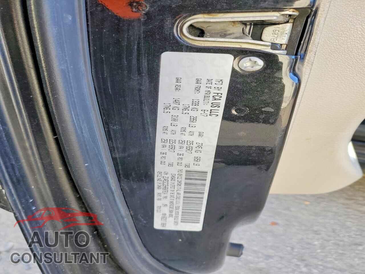 DODGE CARAVAN 2017 - 2C4RDGCG5HR807614