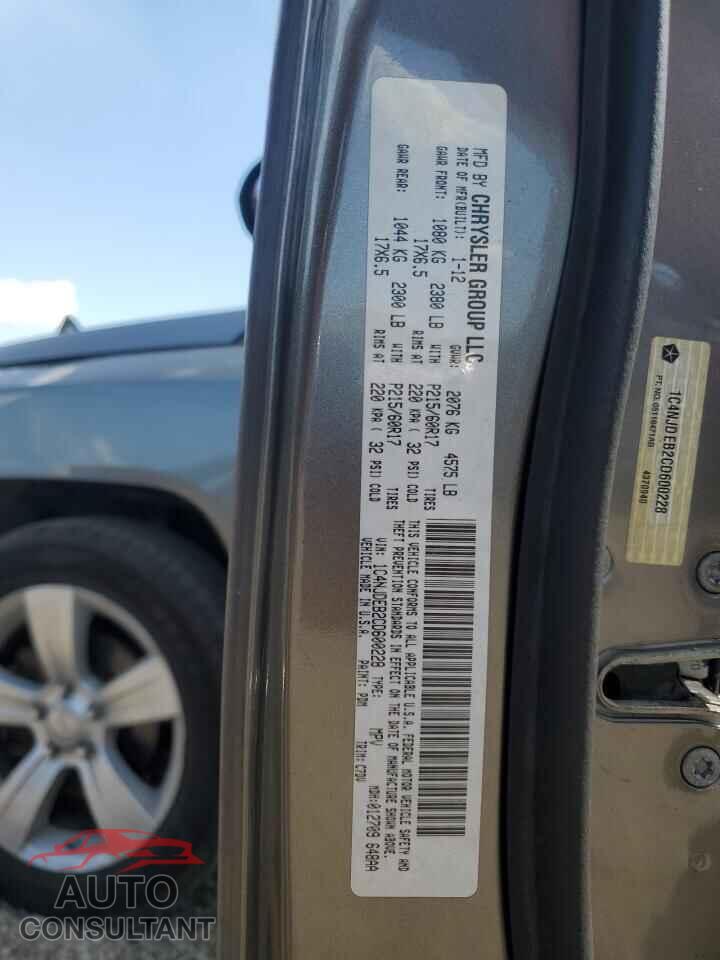 JEEP COMPASS 2012 - 1C4NJDEB2CD600228