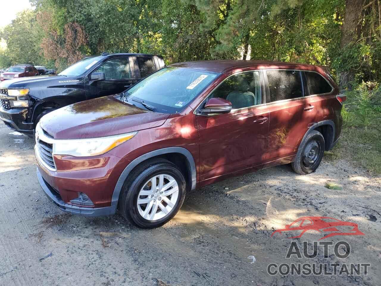 TOYOTA HIGHLANDER 2015 - 5TDZARFH8FS009492