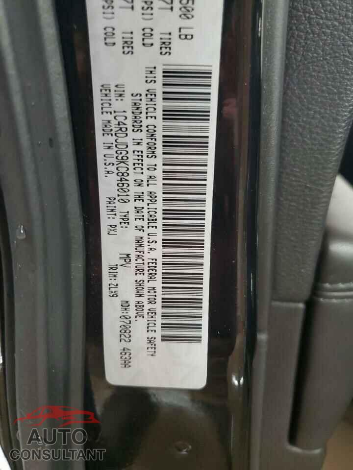 DODGE DURANGO 2019 - 1C4RDJDG9KC846010