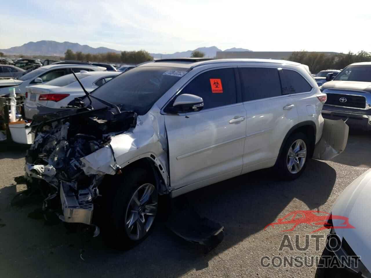 TOYOTA HIGHLANDER 2016 - 5TDDKRFHXGS331768