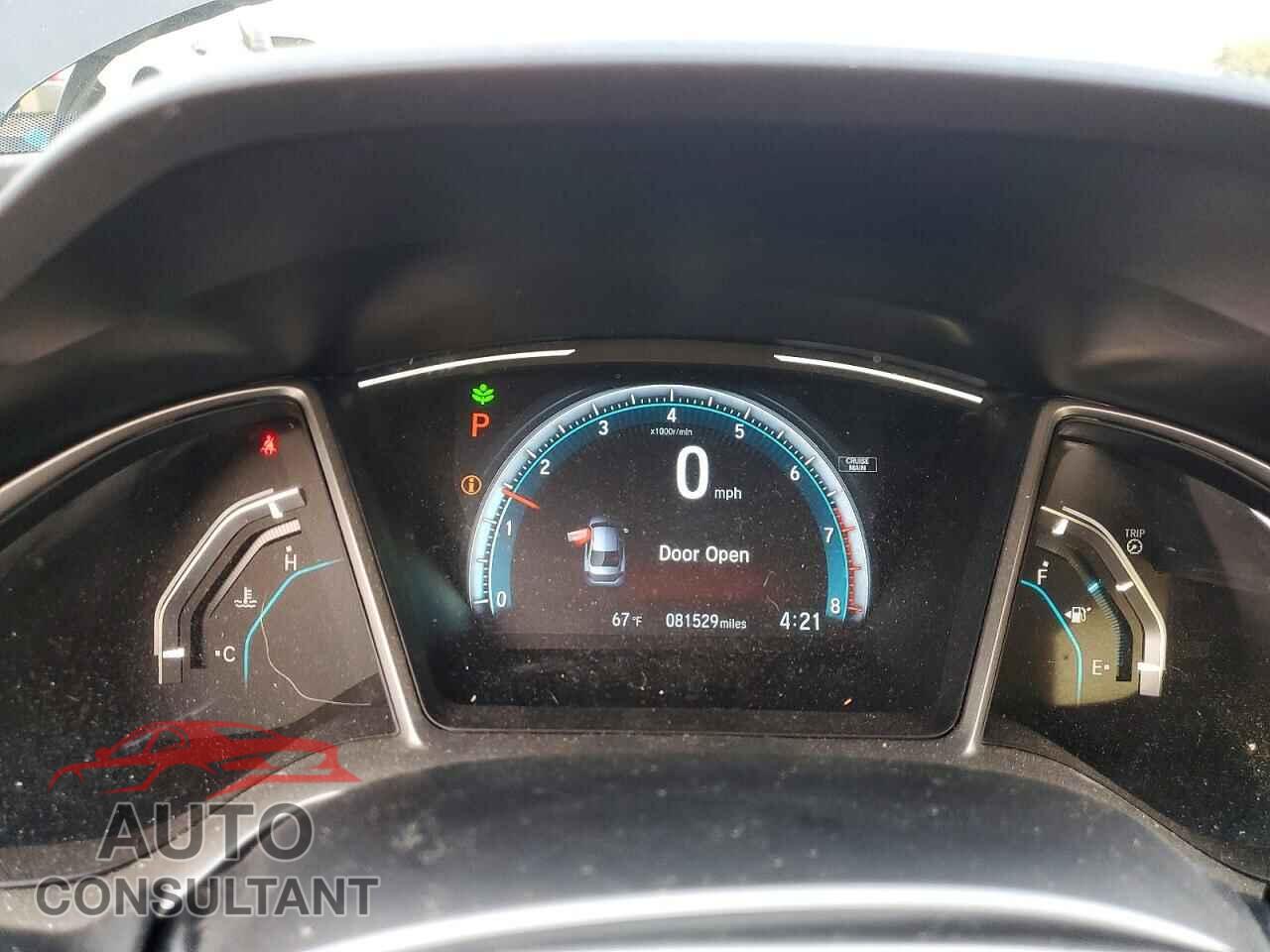 HONDA CIVIC 2017 - 19XFC2F72HE231941