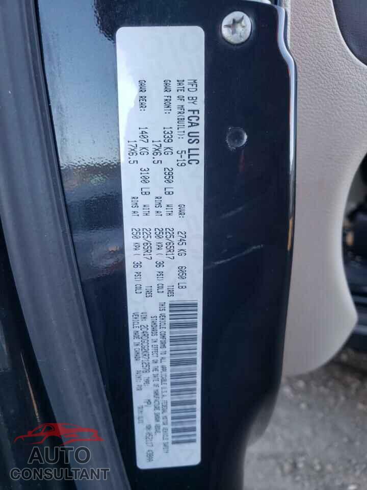 DODGE CARAVAN 2019 - 2C4RDGCG2KR712578