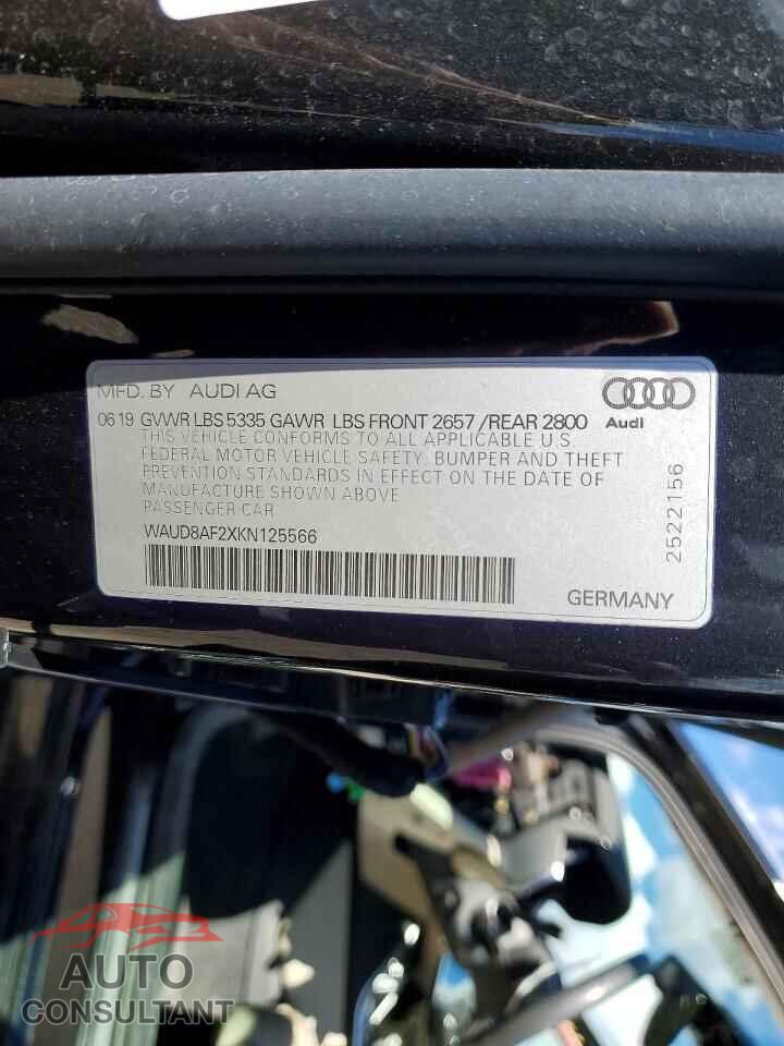 AUDI A6 2019 - WAUD8AF2XKN125566