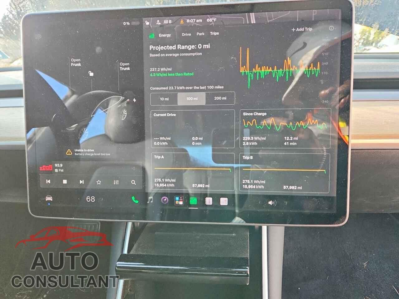 TESLA MODEL 3 2020 - 5YJ3E1EB4LF600606