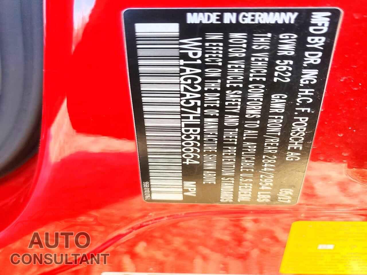 PORSCHE MACAN 2017 - WP1AG2A57HLB56664