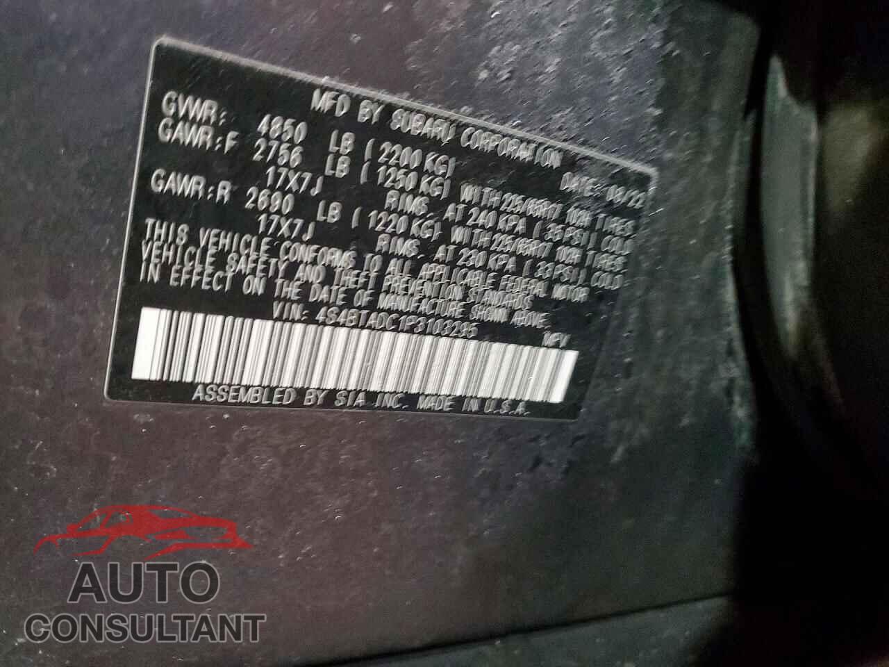 SUBARU OUTBACK 2023 - 4S4BTADC1P3103295