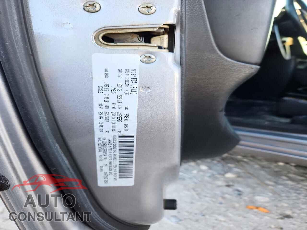 DODGE CARAVAN 2016 - 2C4RDGBG3GR398514