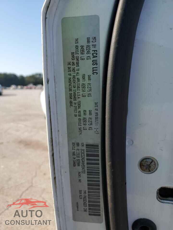 DODGE CHALLENGER 2017 - 2C3CDZAG4HH554722