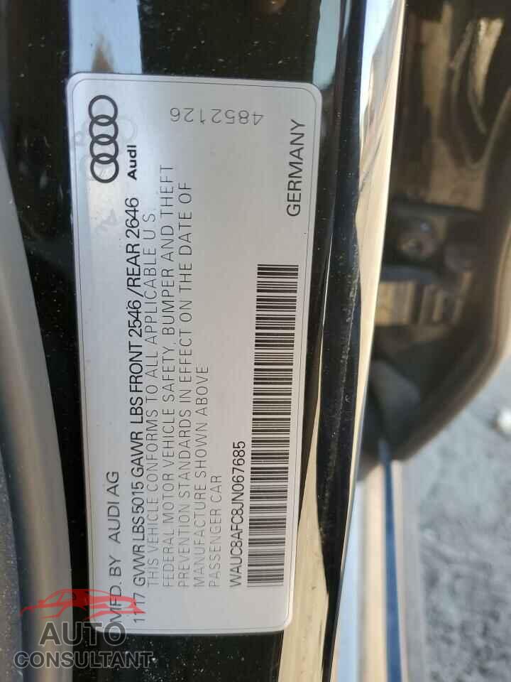 AUDI A6 2018 - WAUC8AFC8JN067685