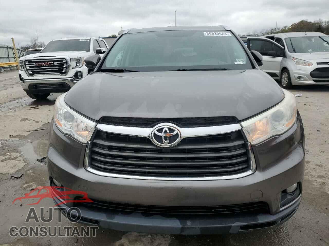 TOYOTA HIGHLANDER 2014 - 5TDJKRFH3ES021025