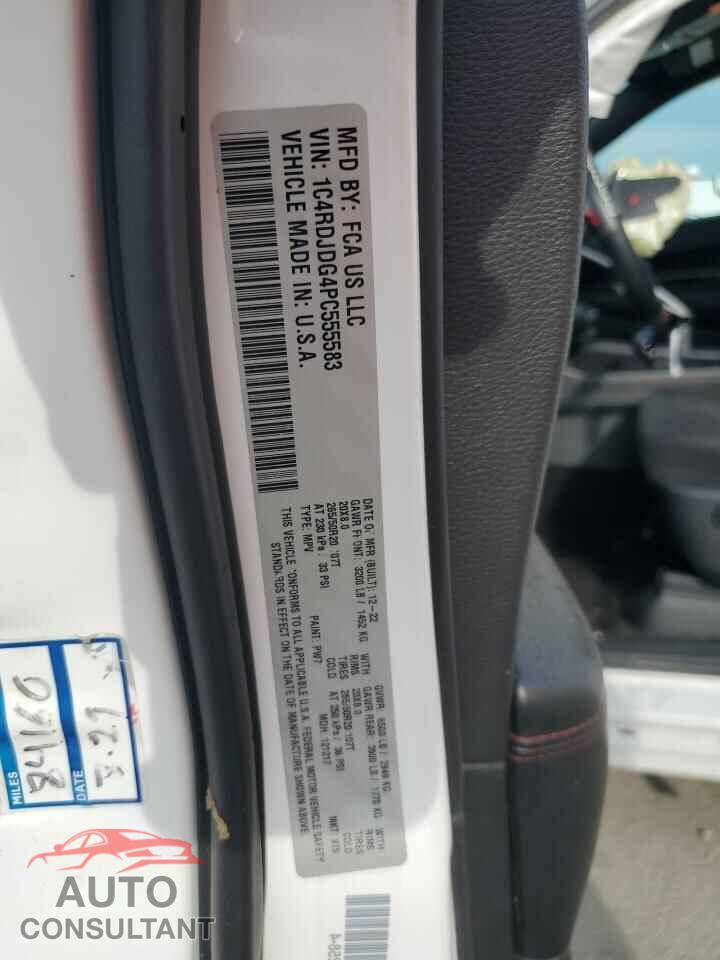 DODGE DURANGO 2023 - 1C4RDJDG4PC555583