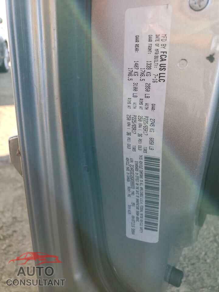 DODGE CARAVAN 2016 - 2C4RDGEG9GR399372