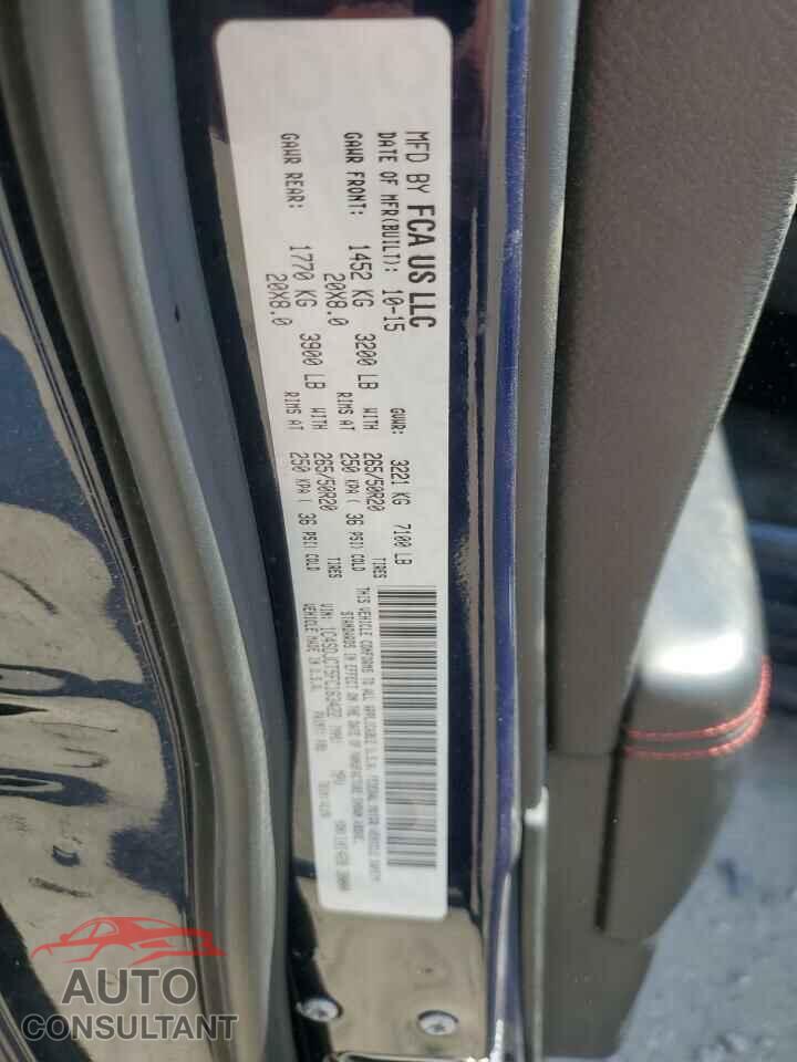 DODGE DURANGO 2015 - 1C4SDJCT5FC163422
