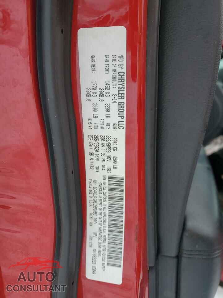 DODGE DURANGO 2014 - 1C4RDJAG0EC591093