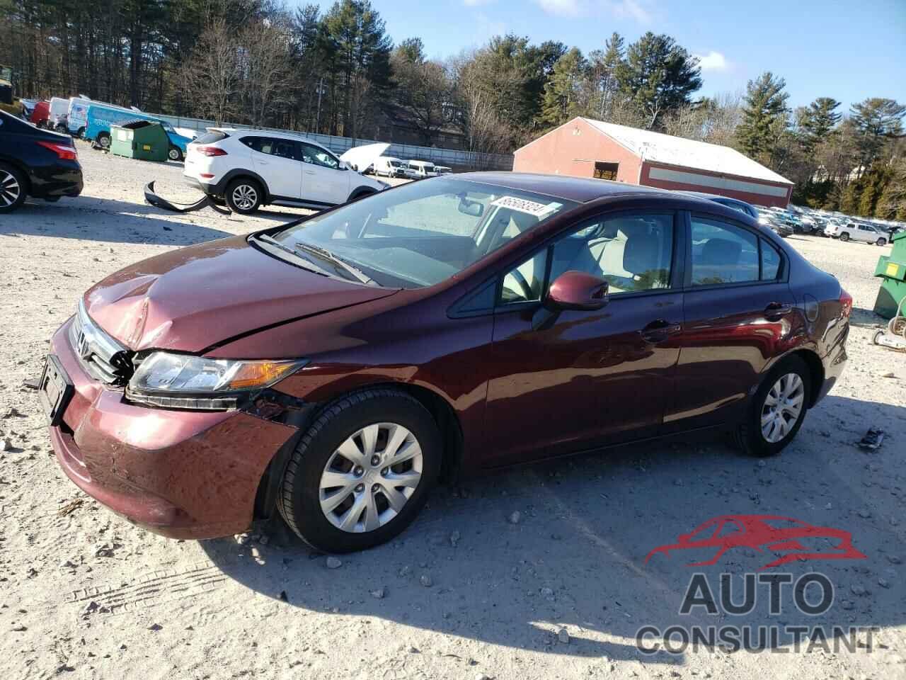 HONDA CIVIC 2012 - 19XFB2F55CE362338