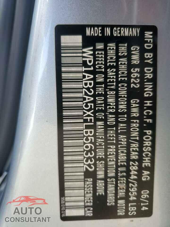 PORSCHE MACAN 2015 - WP1AB2A5XFLB56332