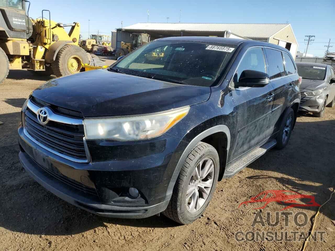 TOYOTA HIGHLANDER 2015 - 5TDBKRFH7FS194424