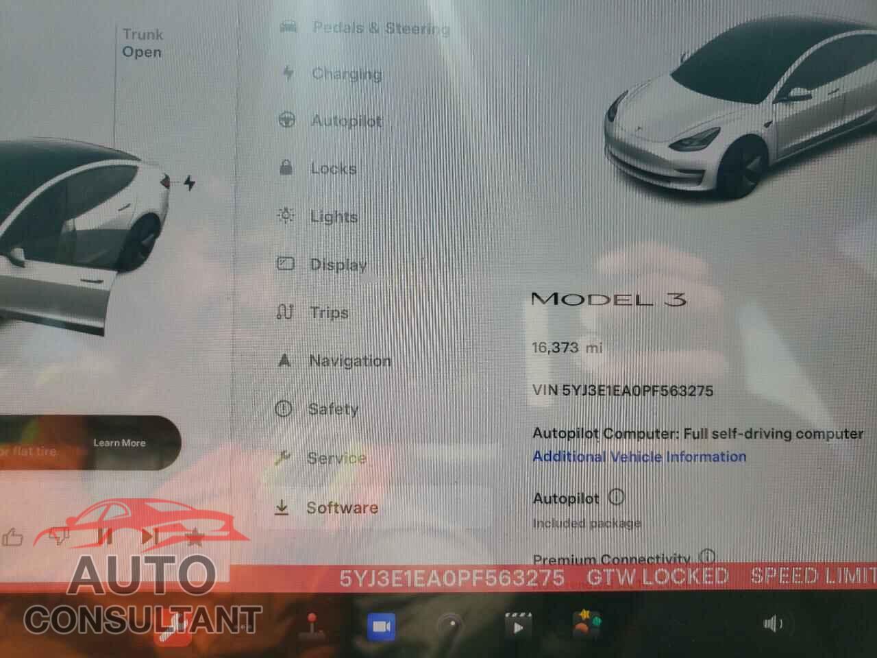 TESLA MODEL 3 2023 - 5YJ3E1EA0PF563275