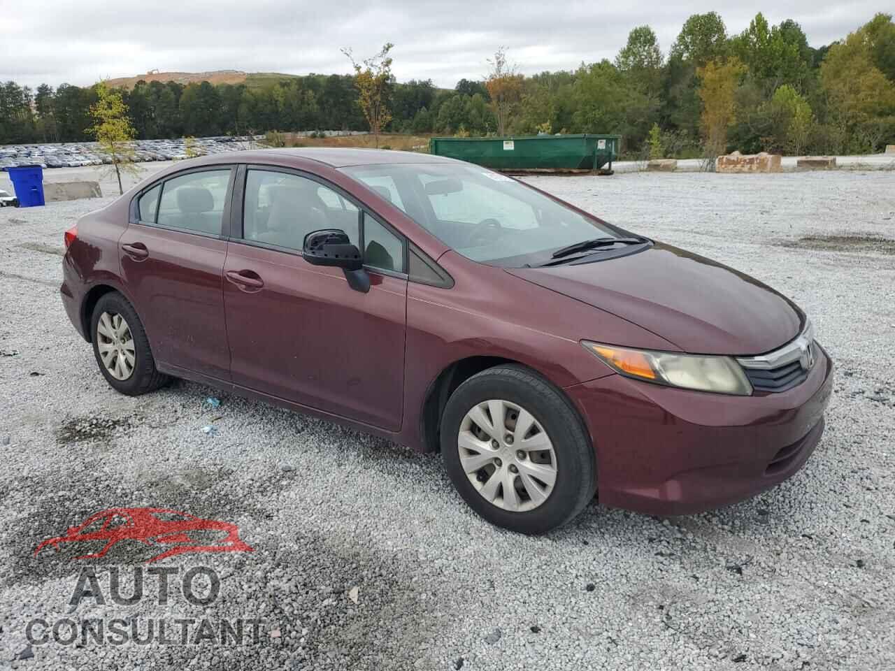 HONDA CIVIC 2012 - 19XFB2F56CE089412