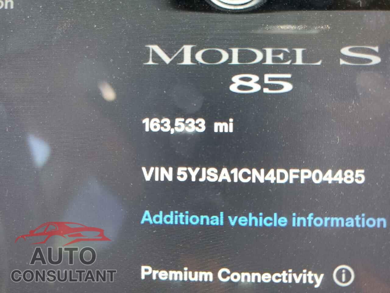 TESLA MODEL S 2013 - 5YJSA1CN4DFP04485