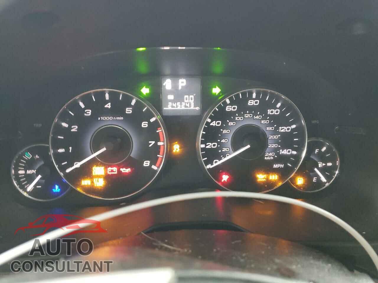 SUBARU OUTBACK 2012 - 4S4BRBCC9C3241991