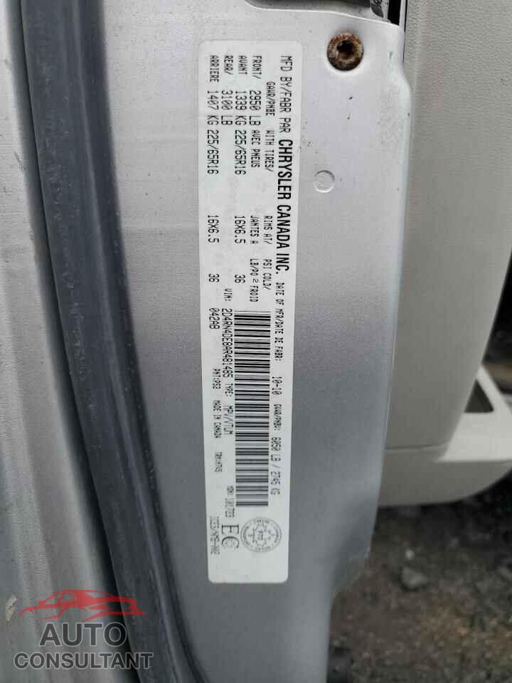 DODGE CARAVAN 2010 - 2D4RN4DE8AR481485
